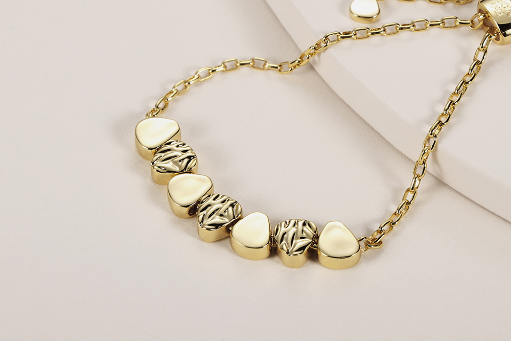 Organic Metal Slider Bracelet