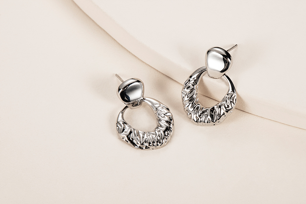 Organic Metal Earrings