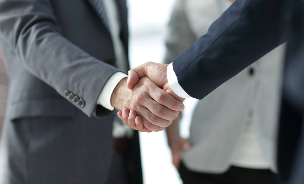 Handshake for partnership